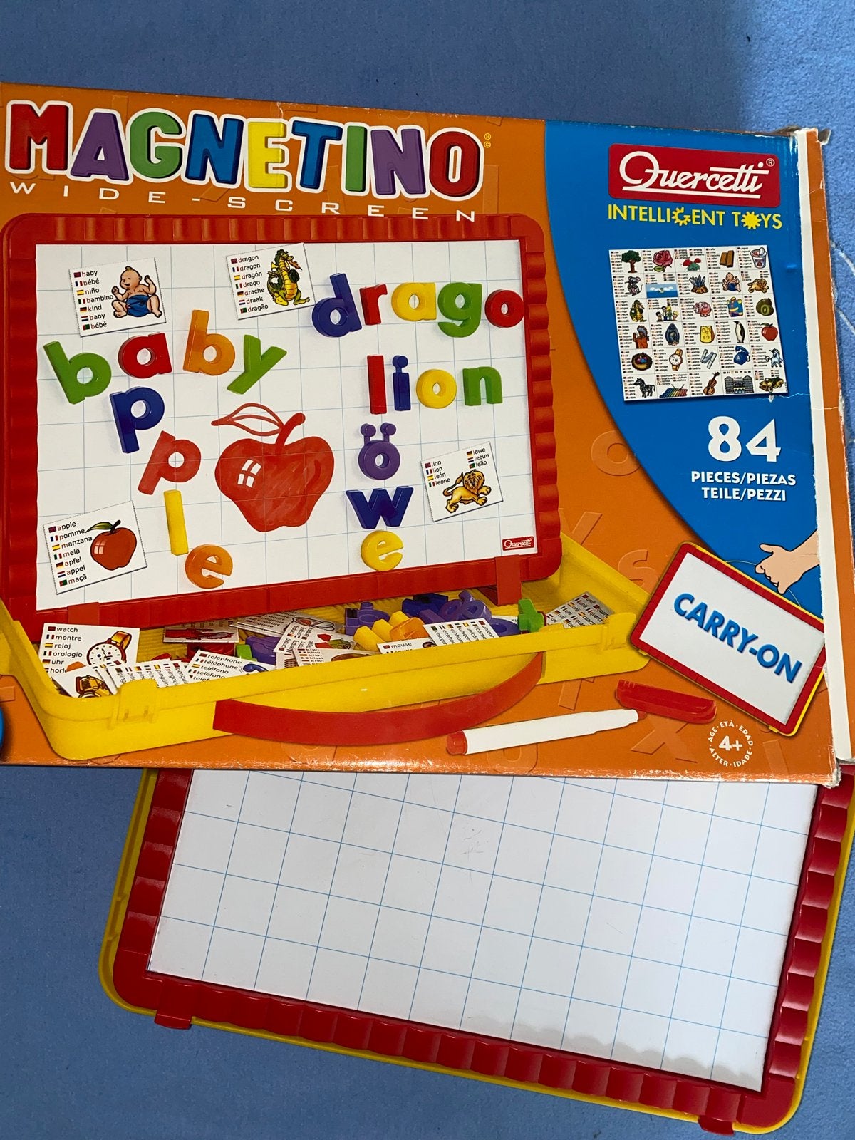 Magnetino Wide-Screen Magnetisch Bord met Letters en Cijfers, Ophalen of Verzenden, Zo goed als nieuw, Taal en Lezen