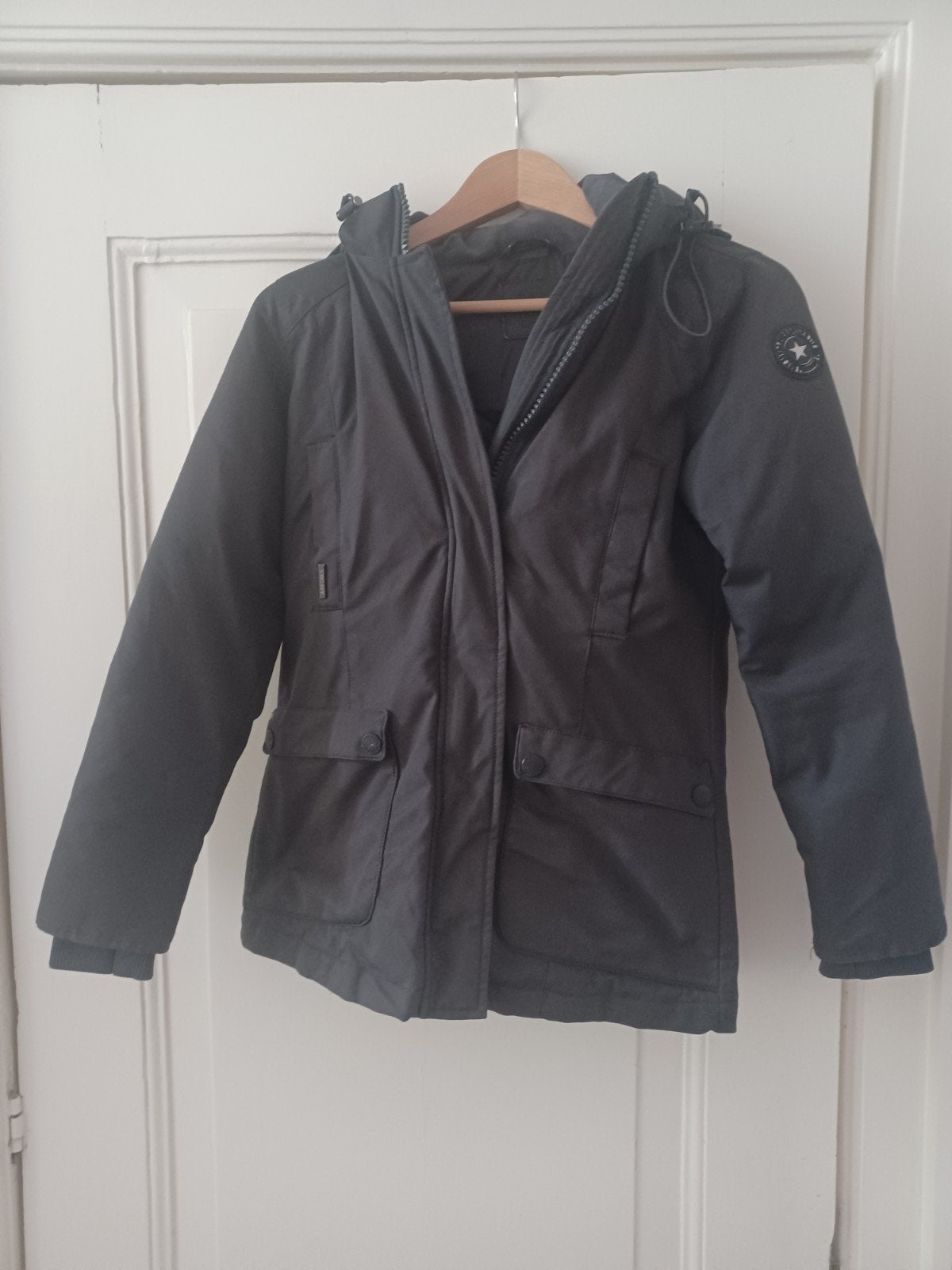 Airforce parka donkergrijs 12Y, Meisje, Ophalen of Verzenden, Zo goed als nieuw, Airforce