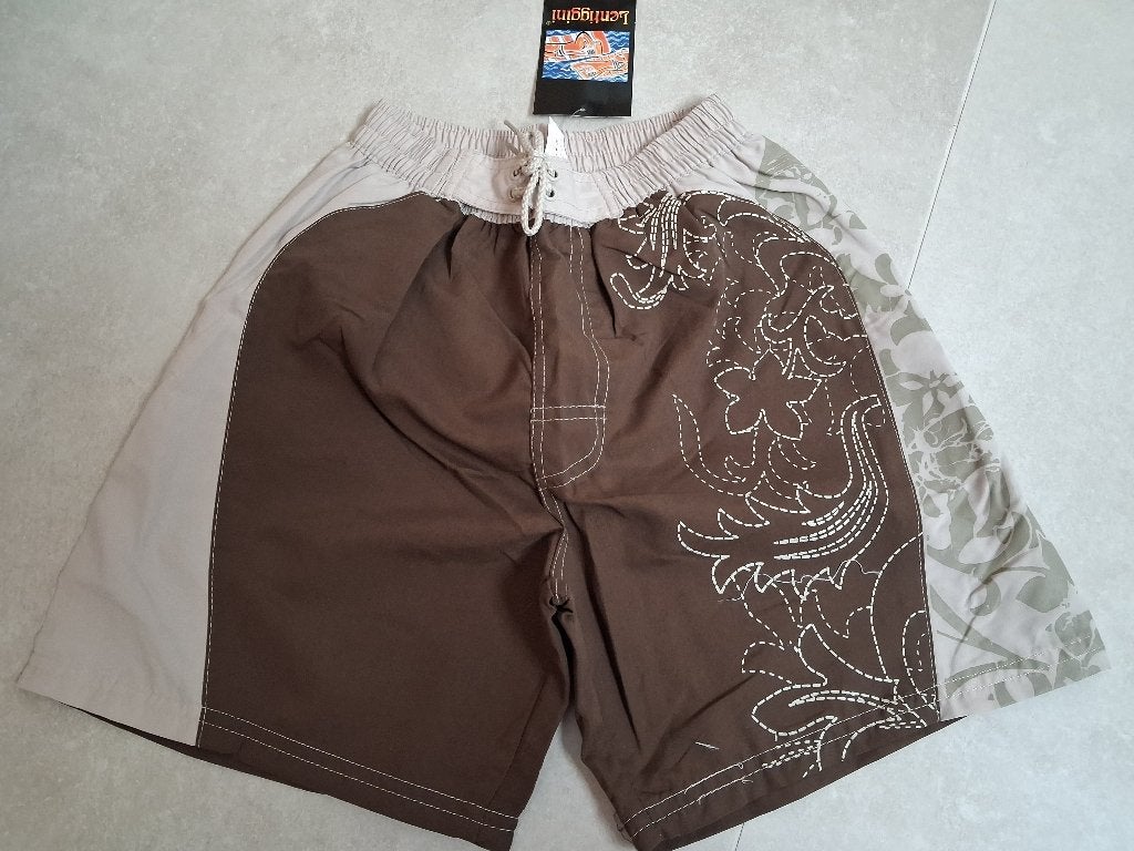 Nieuw! Bruin beige zwembroek Lentiggini maat 140, Lentiggini, Ophalen of Verzenden, Jongen, Nieuw