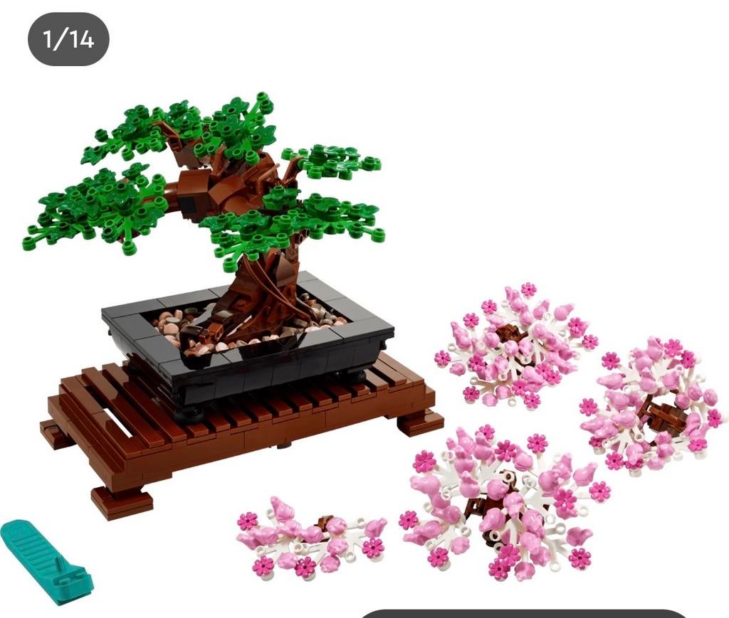 LEGO Bonsaiboompje met boekje en doos, Lego, Ophalen of Verzenden, Zo goed als nieuw, Inclusief doos