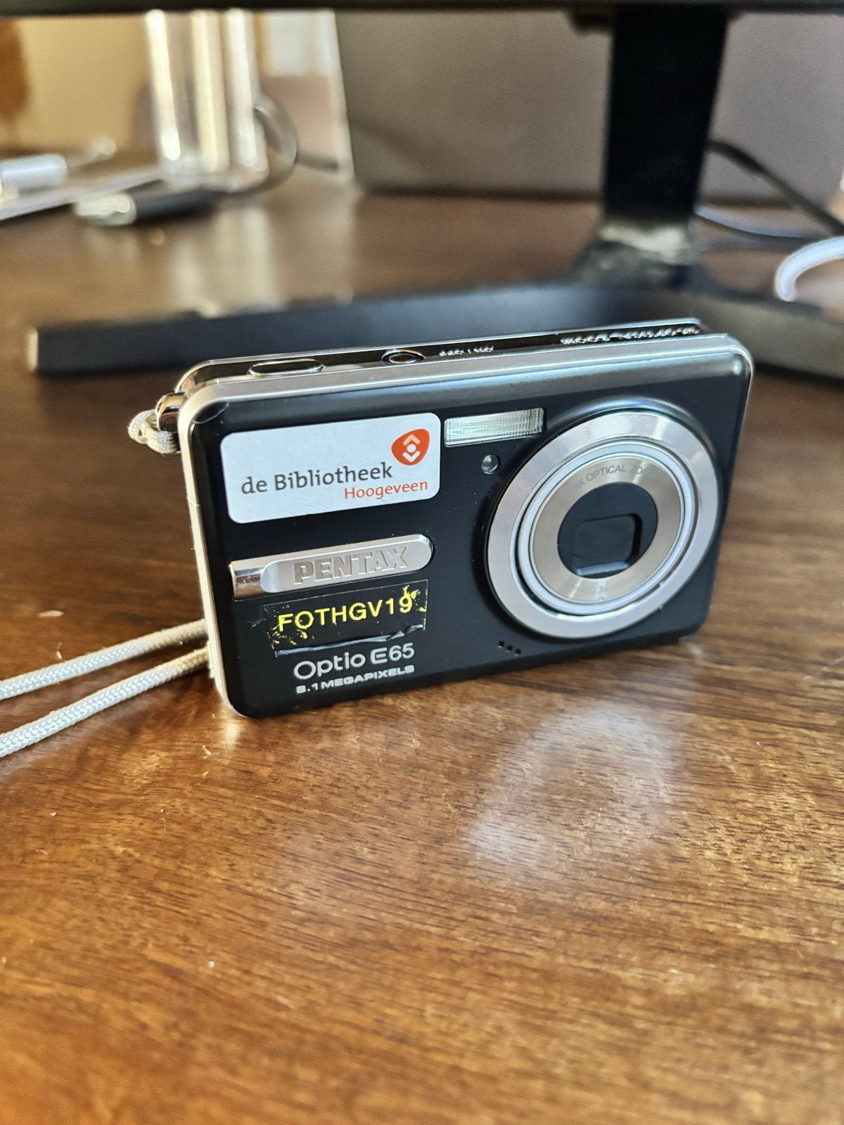 Pentax Optio E65 Compactcamera - 8.1 Megapixels, Audio, Tv en Foto, Ingebouwde flitser, Gebruikt, Ophalen of Verzenden, Compactcamera