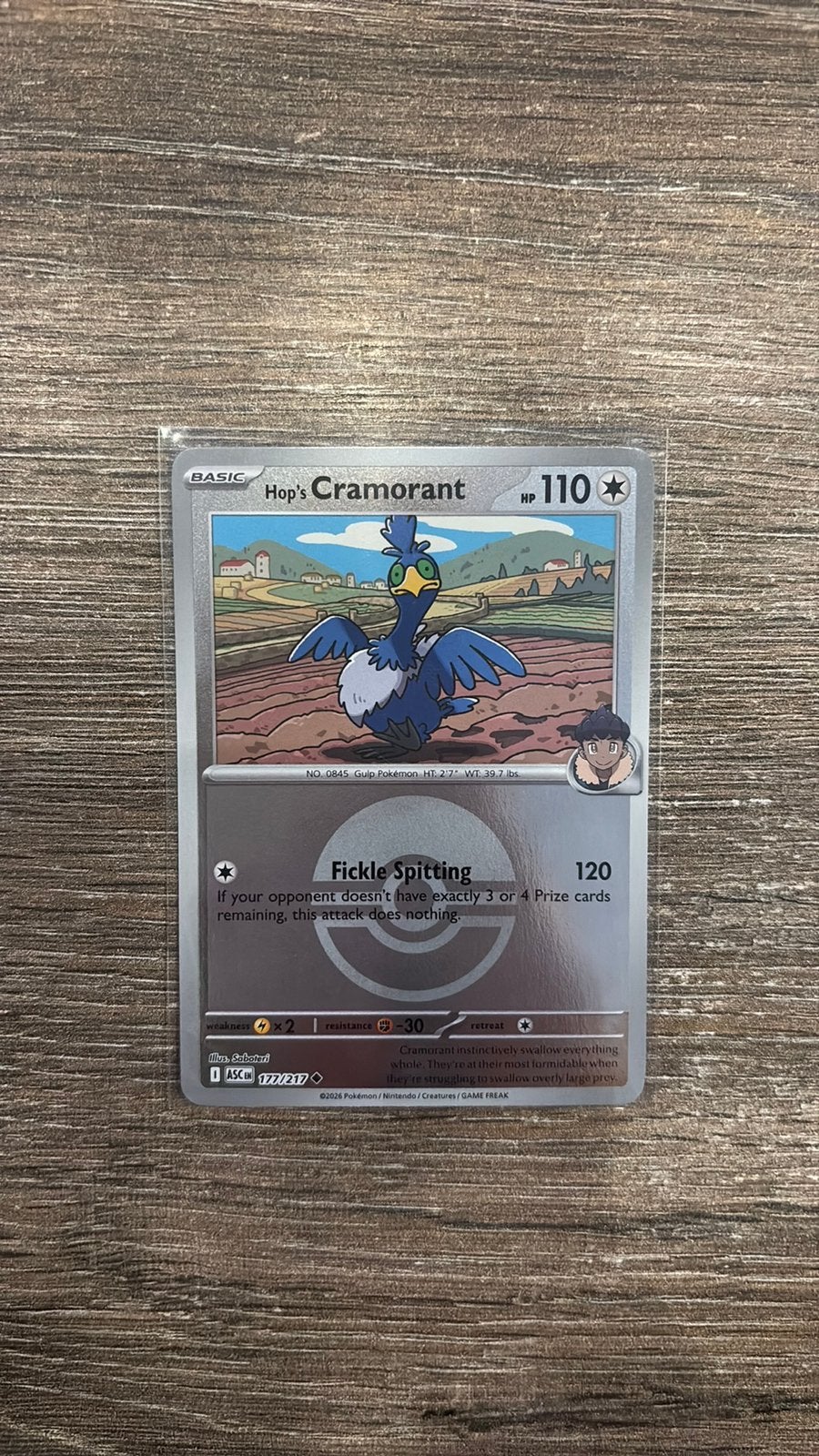 ASC Hop’s Cramorant 177/217 Ball Reverse holo, Ophalen of Verzenden, Zo goed als nieuw