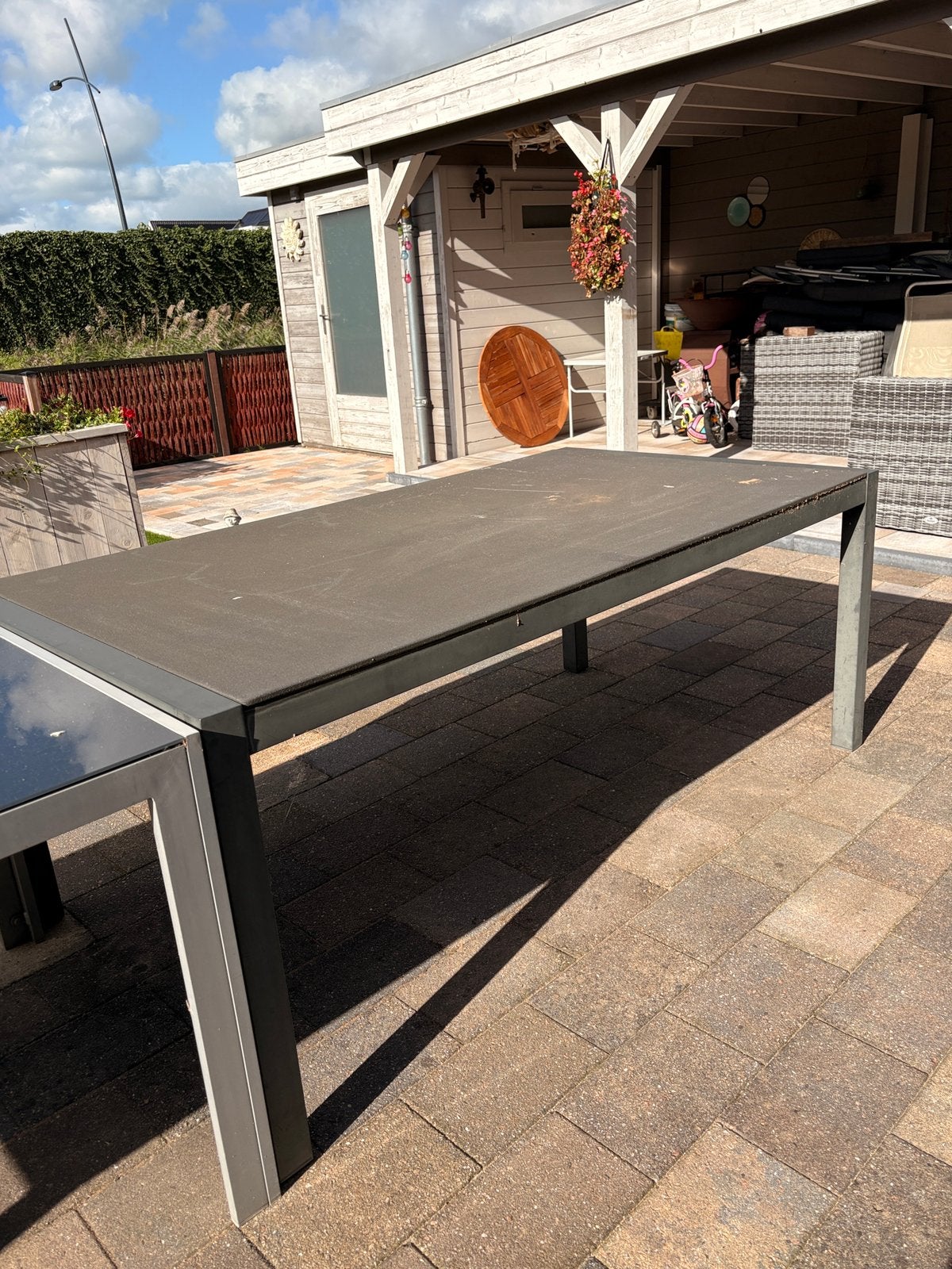 Tuintafel, Ophalen, Gebruikt, Rechthoekig, Overige materialen