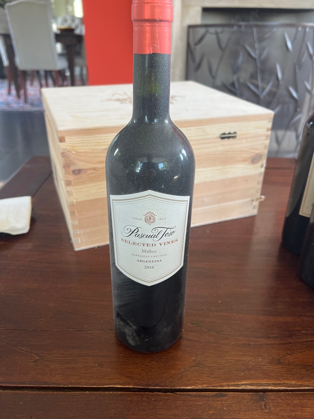 Pascual Toso Selected Vines Malbec 2016 - Argentijnse rode w, Gebruikt, Ophalen of Verzenden, Zuid-Amerika, Rode wijn