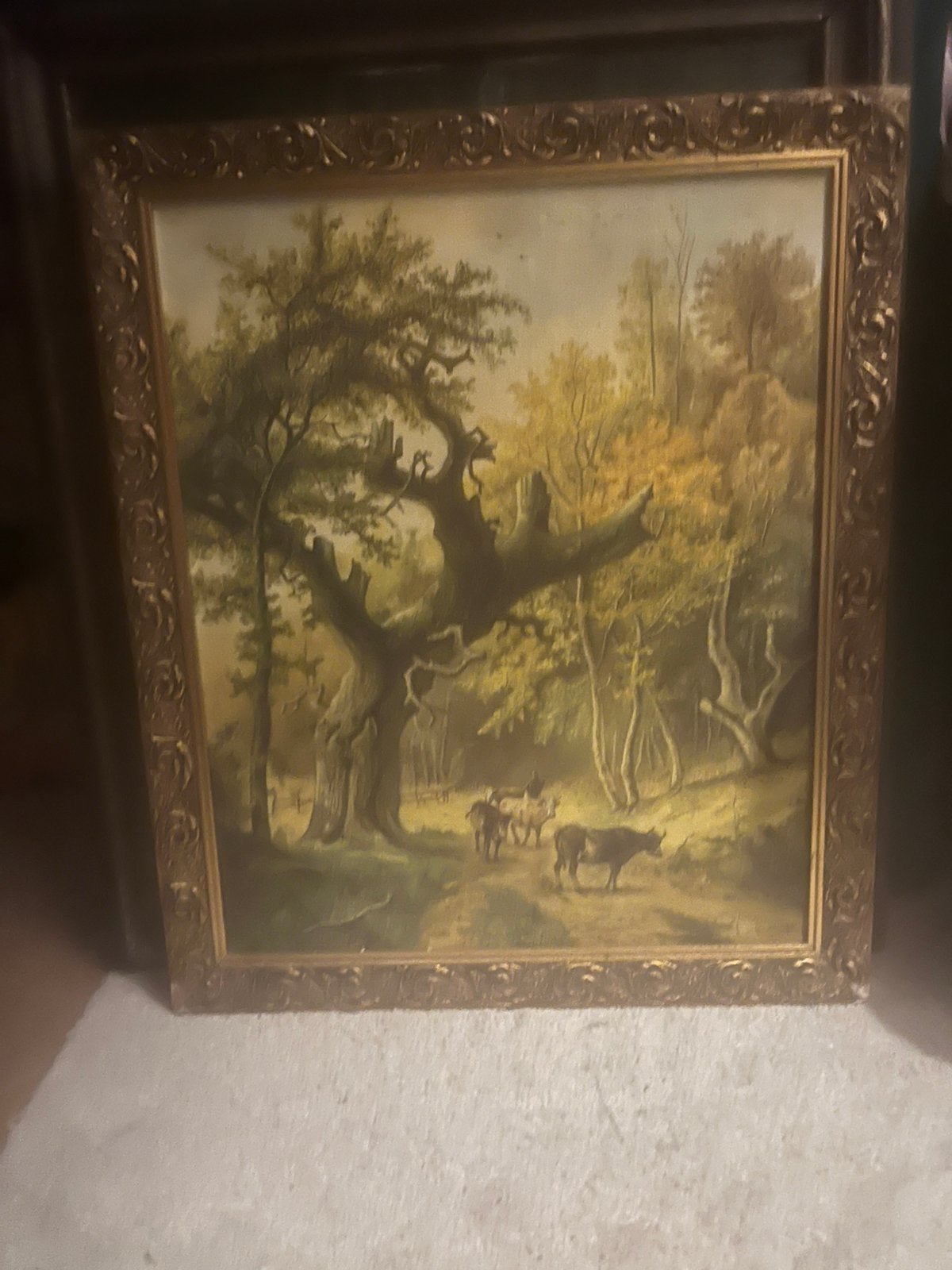 Antiek schilderij, Ophalen