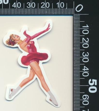 Sticker: Vintage Pin Up Girl (21), Verzamelen, Stickers, Ophalen of Verzenden, Zo goed als nieuw, Bedrijf of Vereniging