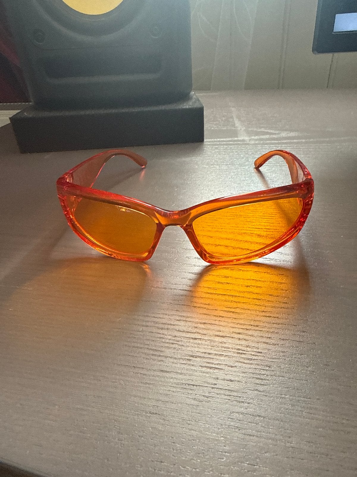 Steltz bril - Oranje getinte bril, Overige merken, Gebruikt, Oranje, Ophalen of Verzenden
