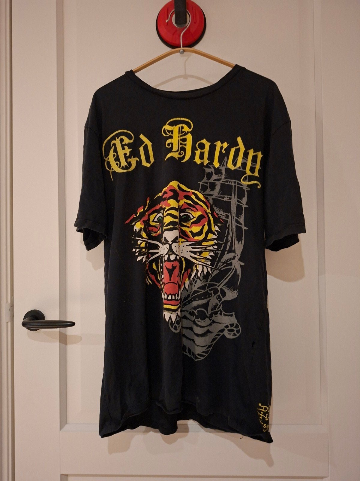 Ed Hardy T-shirt met tijgerprint - Maat L, Verzenden, Zwart, Maat 42/44 (L), Ed Hardy