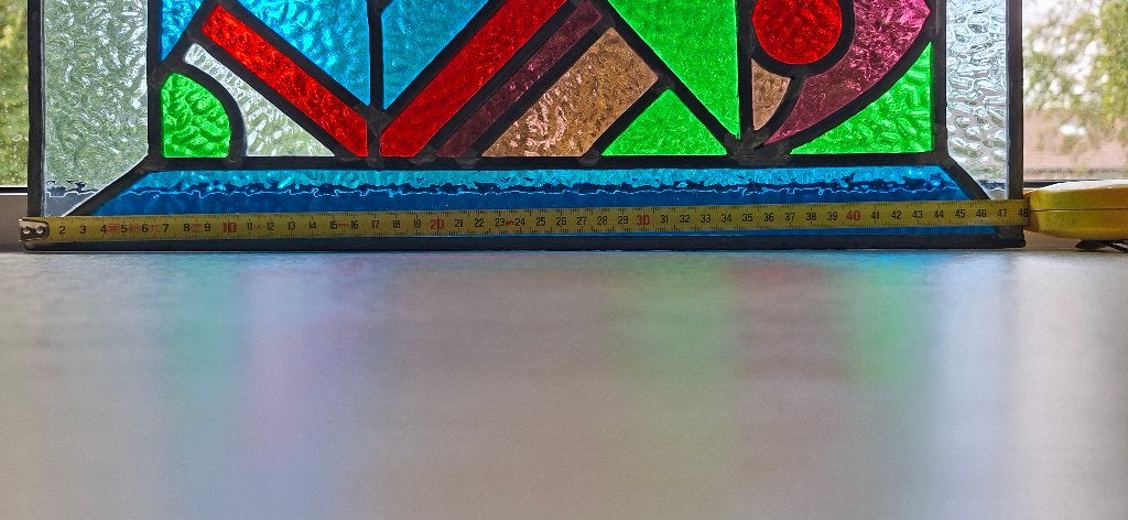 glas in lood raam, Ophalen