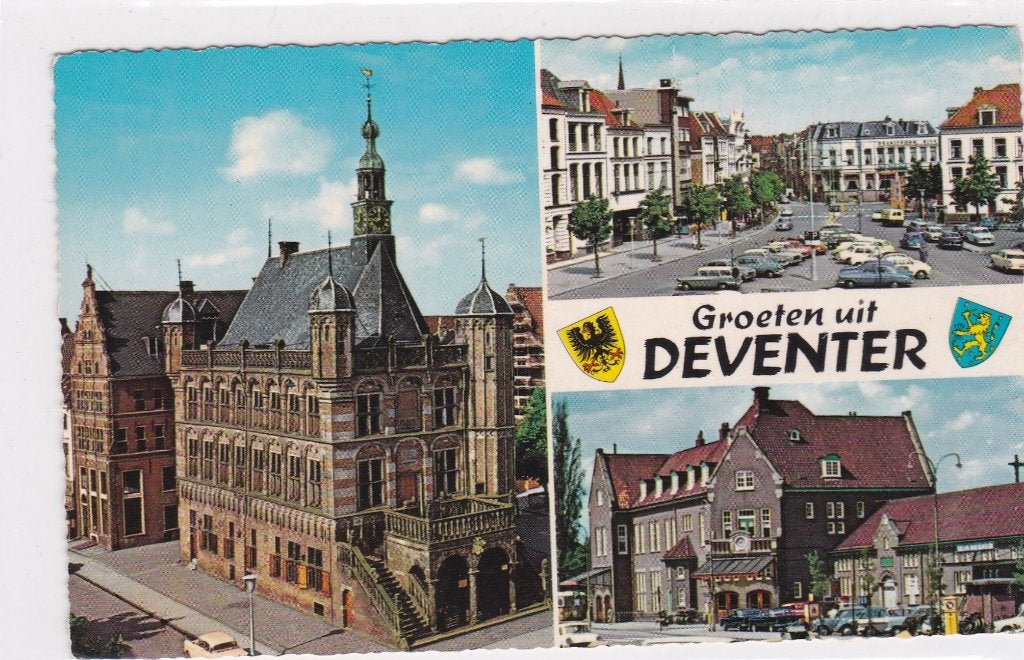 18760 Groeten uit Deventer gelopen Gelderland, Ophalen of Verzenden, 1960 tot 1980, Gelopen, Overijssel
