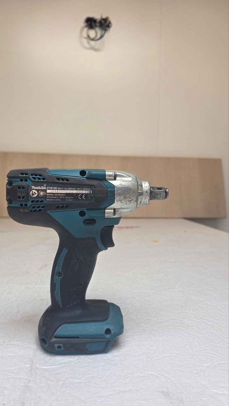 Makita DTW190 18V Accu Slagmoersleutel - Gebruikt, Doe-het-zelf en Verbouw, Gereedschap | Boormachines, Ophalen of Verzenden, Gebruikt