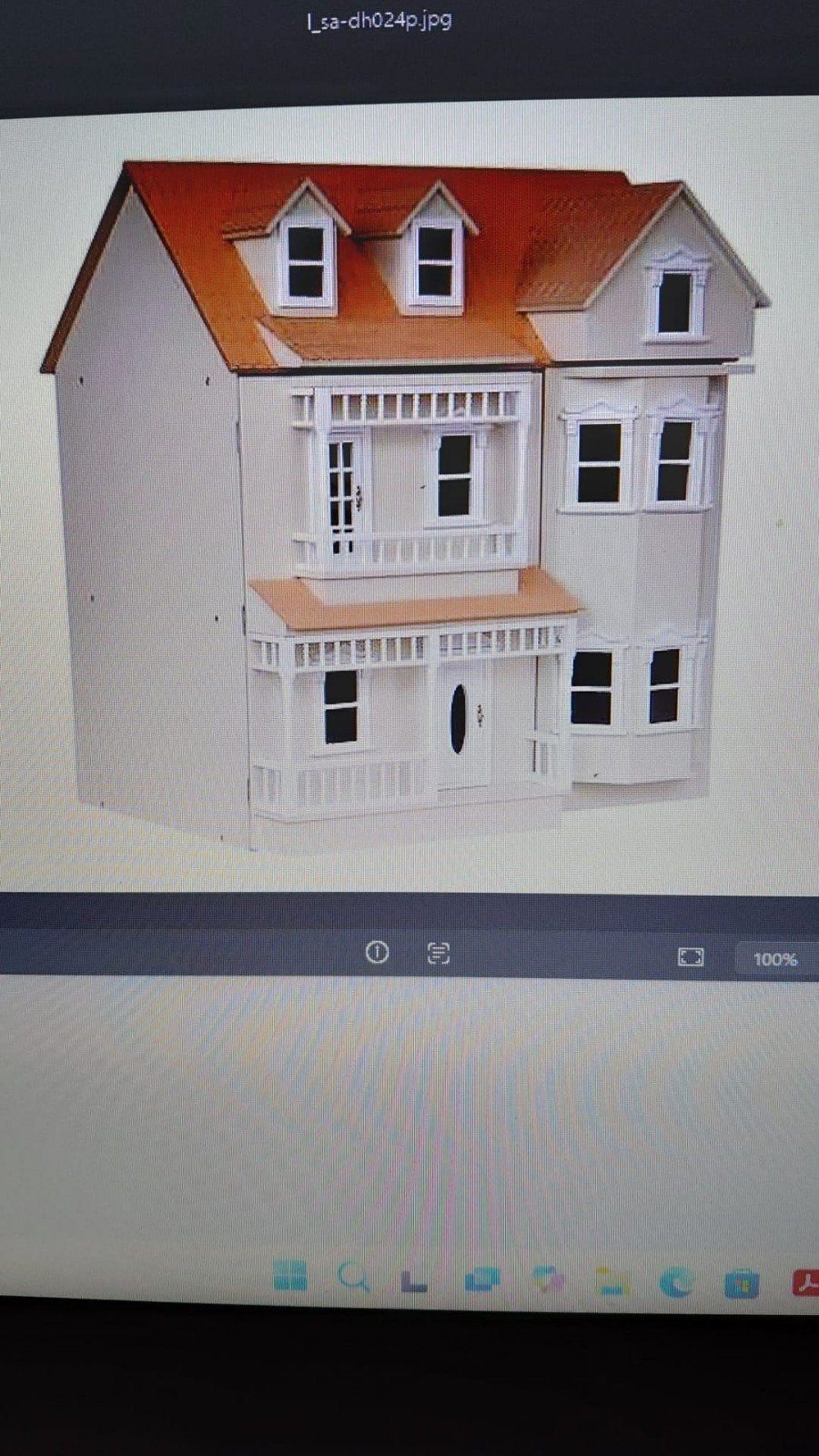 Groot Houten Poppenhuis om zelf te bouwen, Ophalen, Nieuw, Poppenhuis