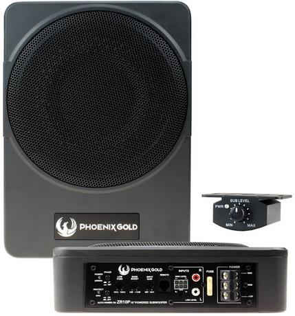 Phoenix Gold ZR10P 10 inch underseat subwoofer + kabels, Hifi-Focus, Aalsmeerderweg 173 1432 CL, Aalsmeer, Nieuw, Ophalen of Verzenden