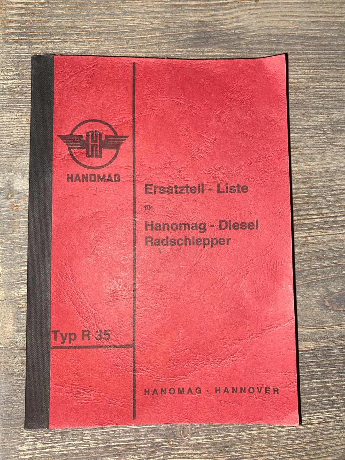 Hanomag Diesel Radschlepper Typ R 35 Onderdelenlijst, Ophalen of Verzenden, Gelezen