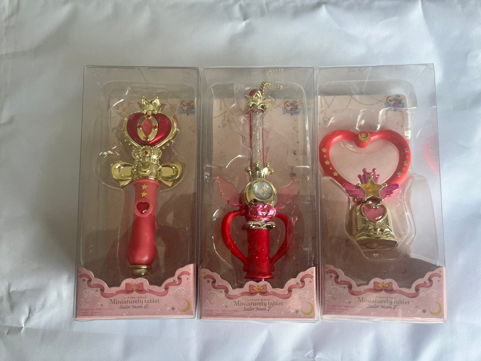 Sailormoon Miniaturely Tablet keychain 3 pieces Japan, Ophalen of Verzenden, Zo goed als nieuw
