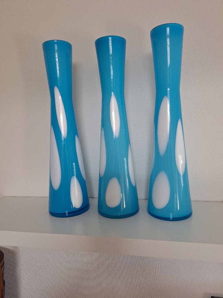 3 glazen vazen type Murano, Huis en Inrichting, Ophalen, Nieuw, Glas