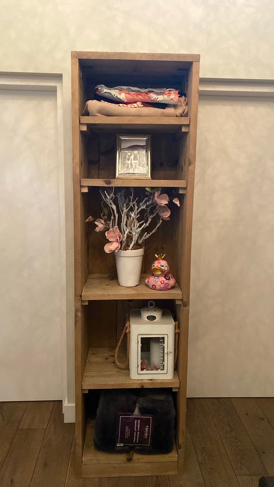 Steigerhouten open kast - 41 cm diep, Ophalen, Zo goed als nieuw