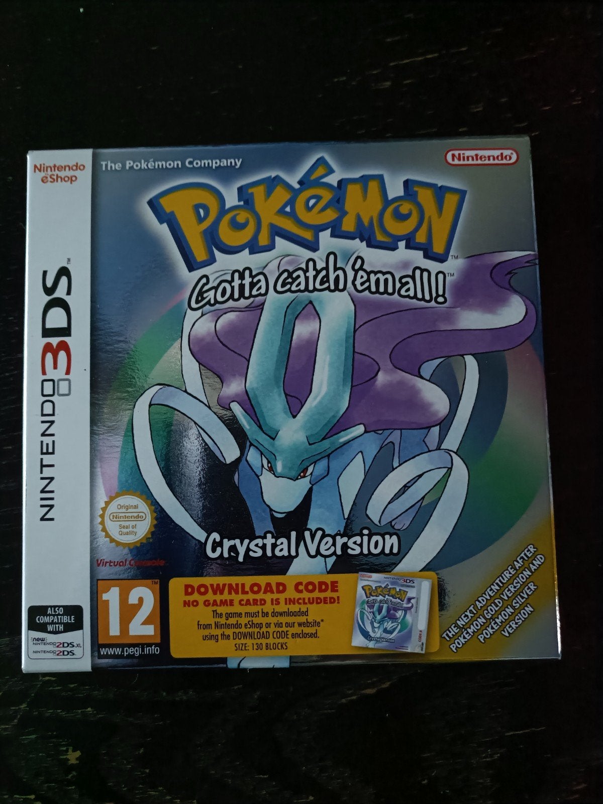 Pokemon crystal version - Nintendo 3ds, 1 speler, Ophalen of Verzenden, Role Playing Game (Rpg), Vanaf 7 jaar