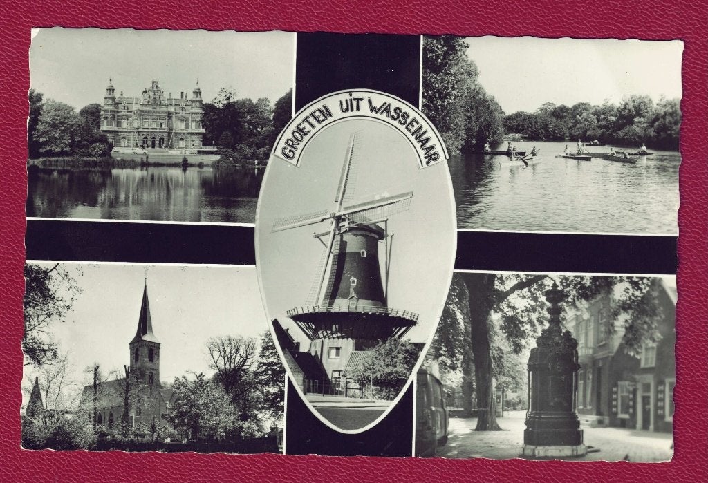 Wassenaar - Groeten uit - 1967 - o.a. Molen en Kanovijver, Ophalen of Verzenden, 1960 tot 1980, Gelopen, Zuid-Holland