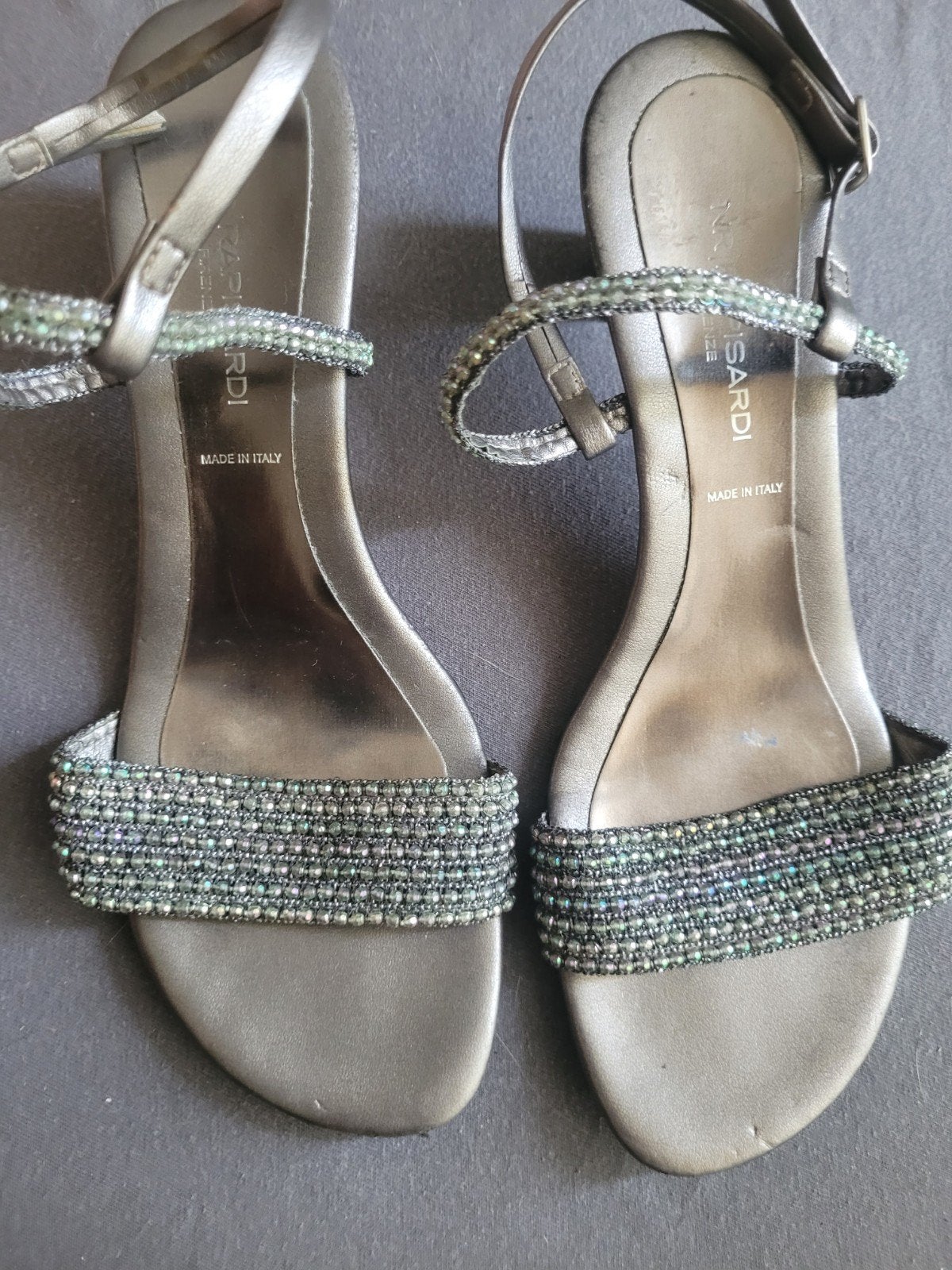 Elegant sandaaltje van NR Rapisardi, NR Rapisardi, Grijs, Gedragen, Sandalen of Muiltjes