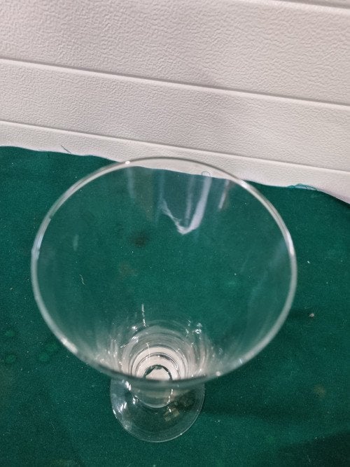 Vaas trompet vorm doorzichtig glas, Ophalen of Verzenden