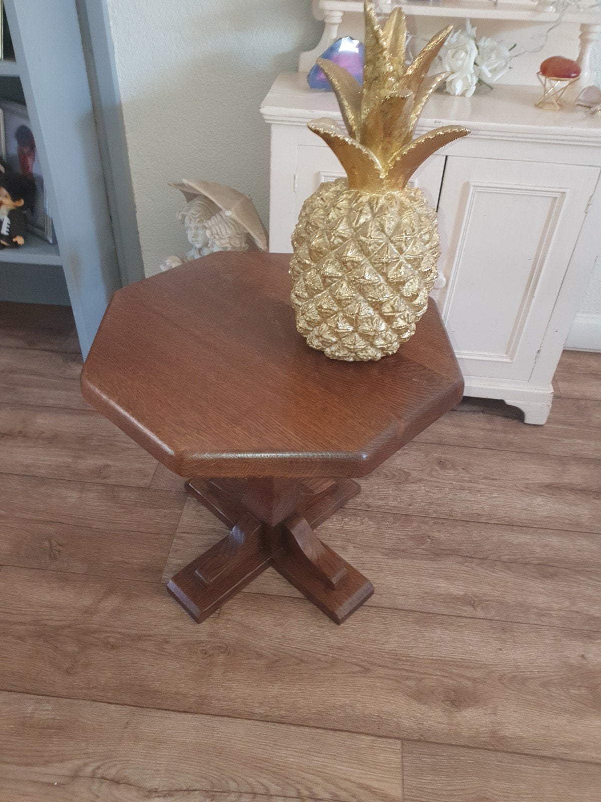 tafeltje, Huis en Inrichting, Minder dan 55 cm, Gebruikt, Rond, Ophalen