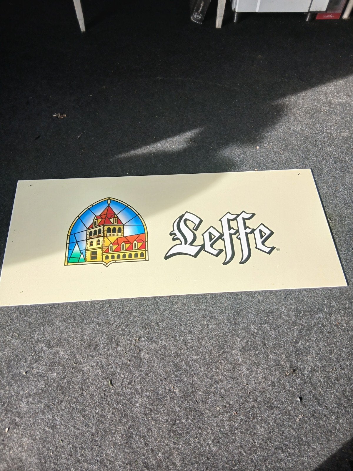 Leffe Reclamebord - Uniek Brouwerij Decoratie, Ophalen, Gebruikt, Reclamebord