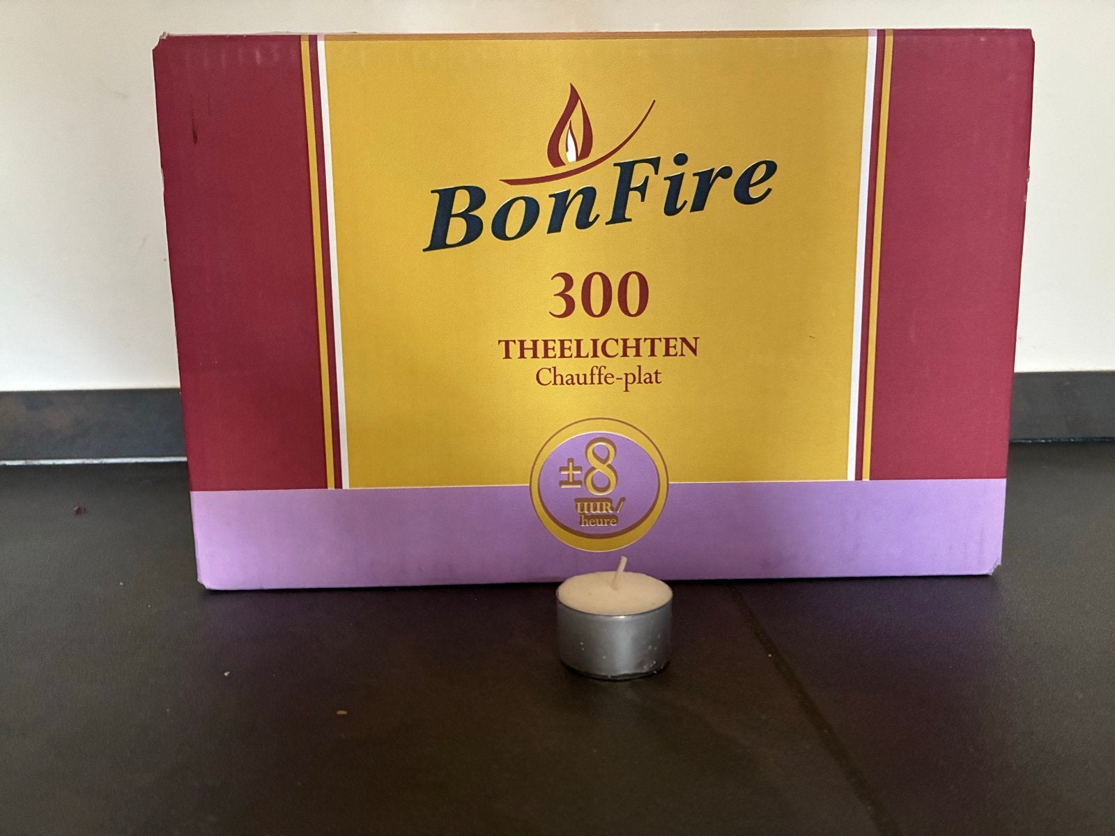 Bonfire theelichtjes - 300 stuks, Ophalen of Verzenden, Kaars, Wit, Overige merken