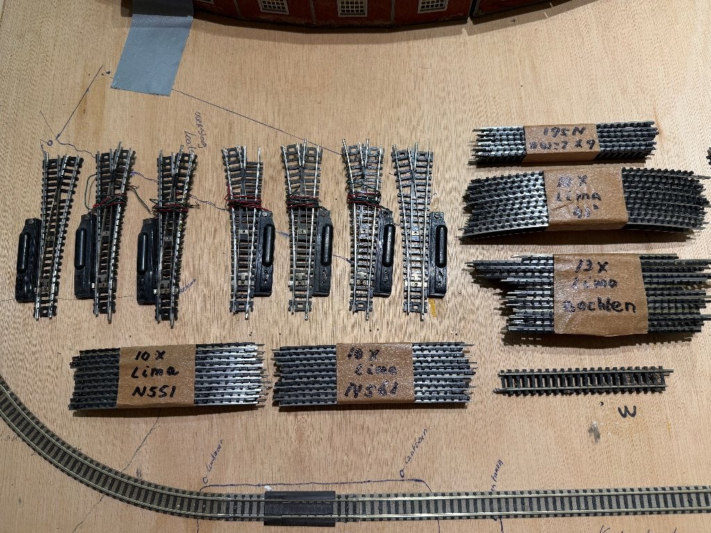 Lima Rail LOT Nspoor, Gebruikt, Gelijkstroom, Rails, Ophalen of Verzenden