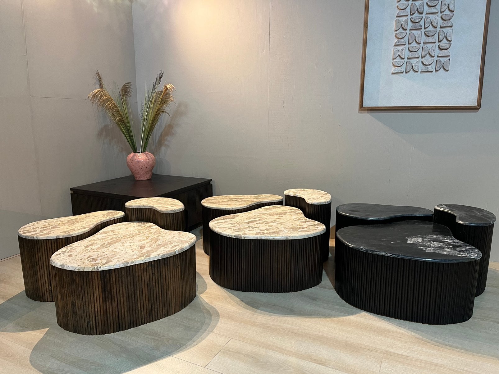 Salontafel set!, Ophalen, Zo goed als nieuw, Rond, 50 tot 100 cm