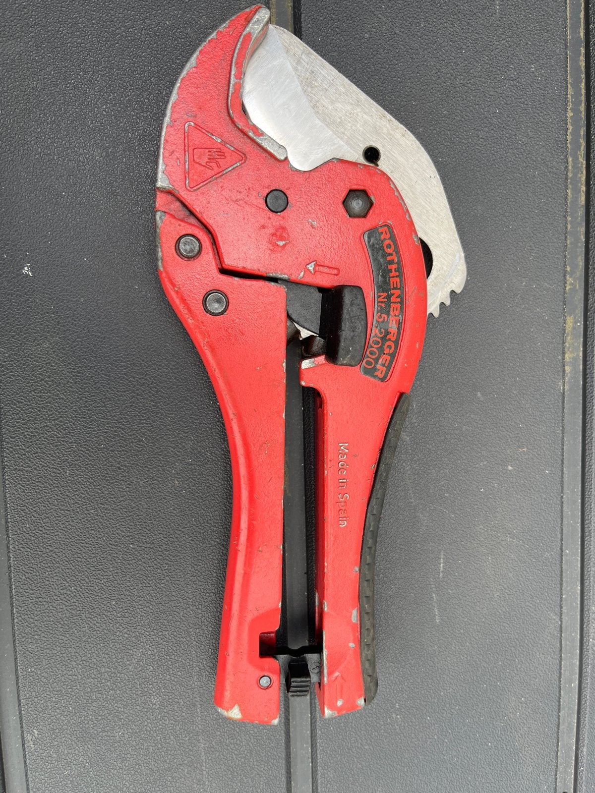 Rothenberger kunststofschaar 0-40 mm PVC/PP/PE/PB/PEX, Ophalen of Verzenden, Gebruikt, Snijgereedschap, Overige merken