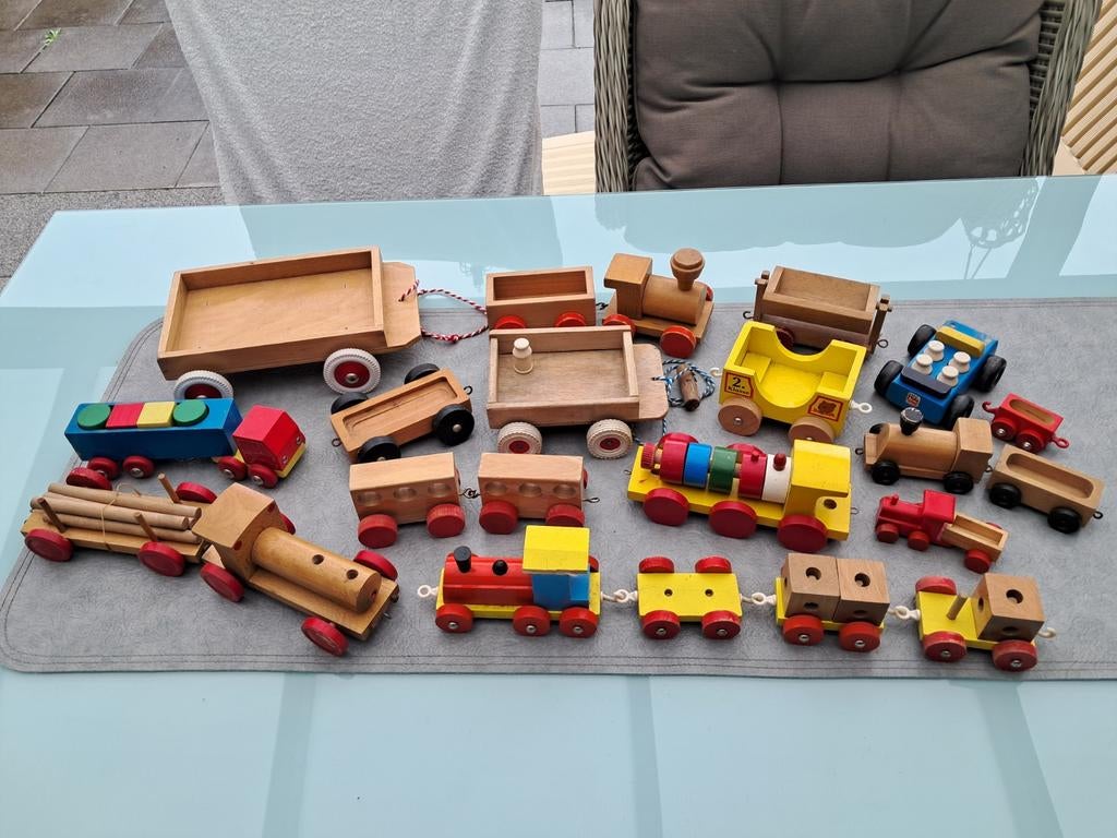 Vintage houten speelgoed, Kinderen en Baby's, Speelgoed | Houten speelgoed, Ophalen of Verzenden, Gebruikt