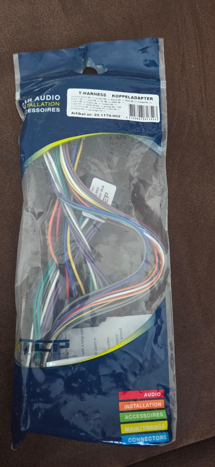 ISO Autoradio verloopkabel Kia / Hyundai, Auto diversen, Ophalen of Verzenden, Nieuw