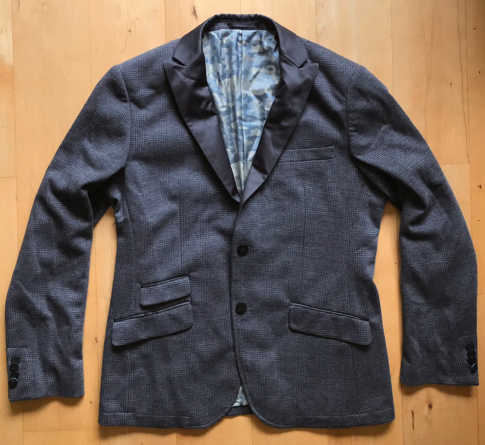 Soho design blazer cobert grijs met bijzondere voering 52, Ophalen of Verzenden, Nieuw, Maat 52/54 (L), Grijs