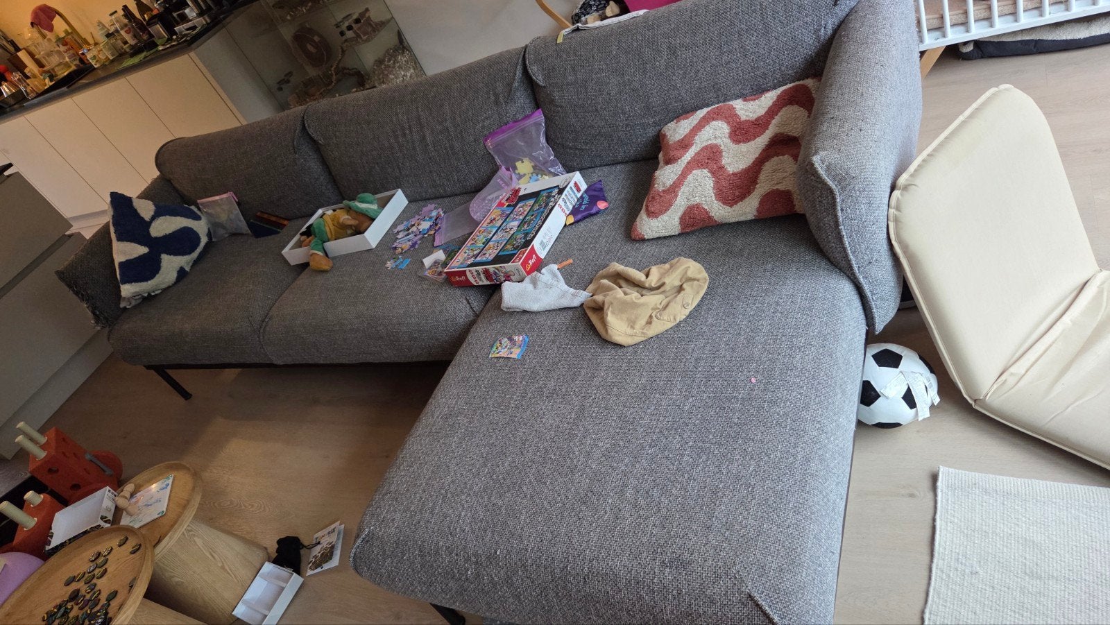ikea ÄPPLARYD 3-persoonsbank, 250 tot 300 cm, Gebruikt, Hoekbank, Driepersoons