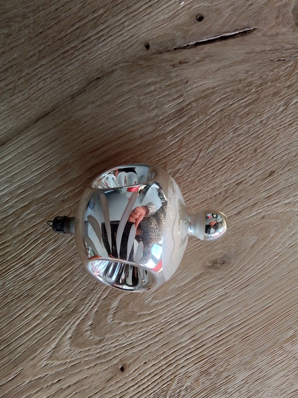 vintage kerstbal met 3 gaten erin, Diversen, Ophalen of Verzenden