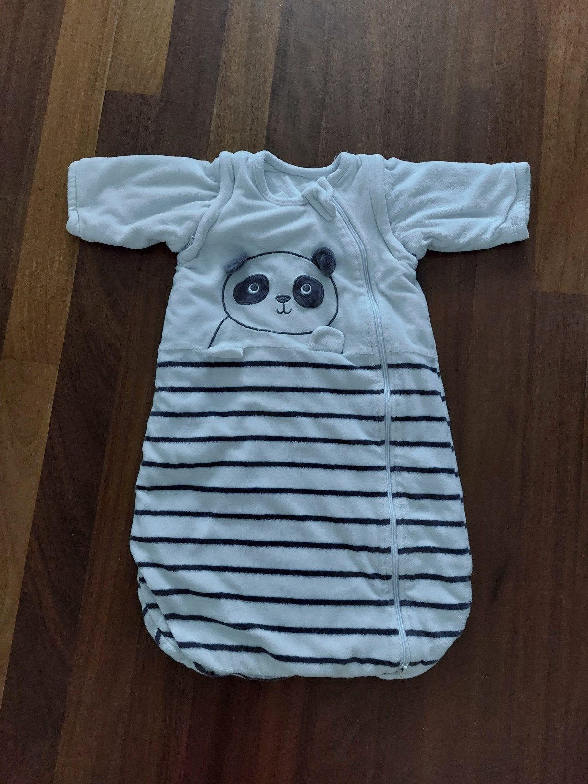 Slaapzak C&A maat 70 met panda, Wasbaar, Gebruikt, Slaapzak, Wit