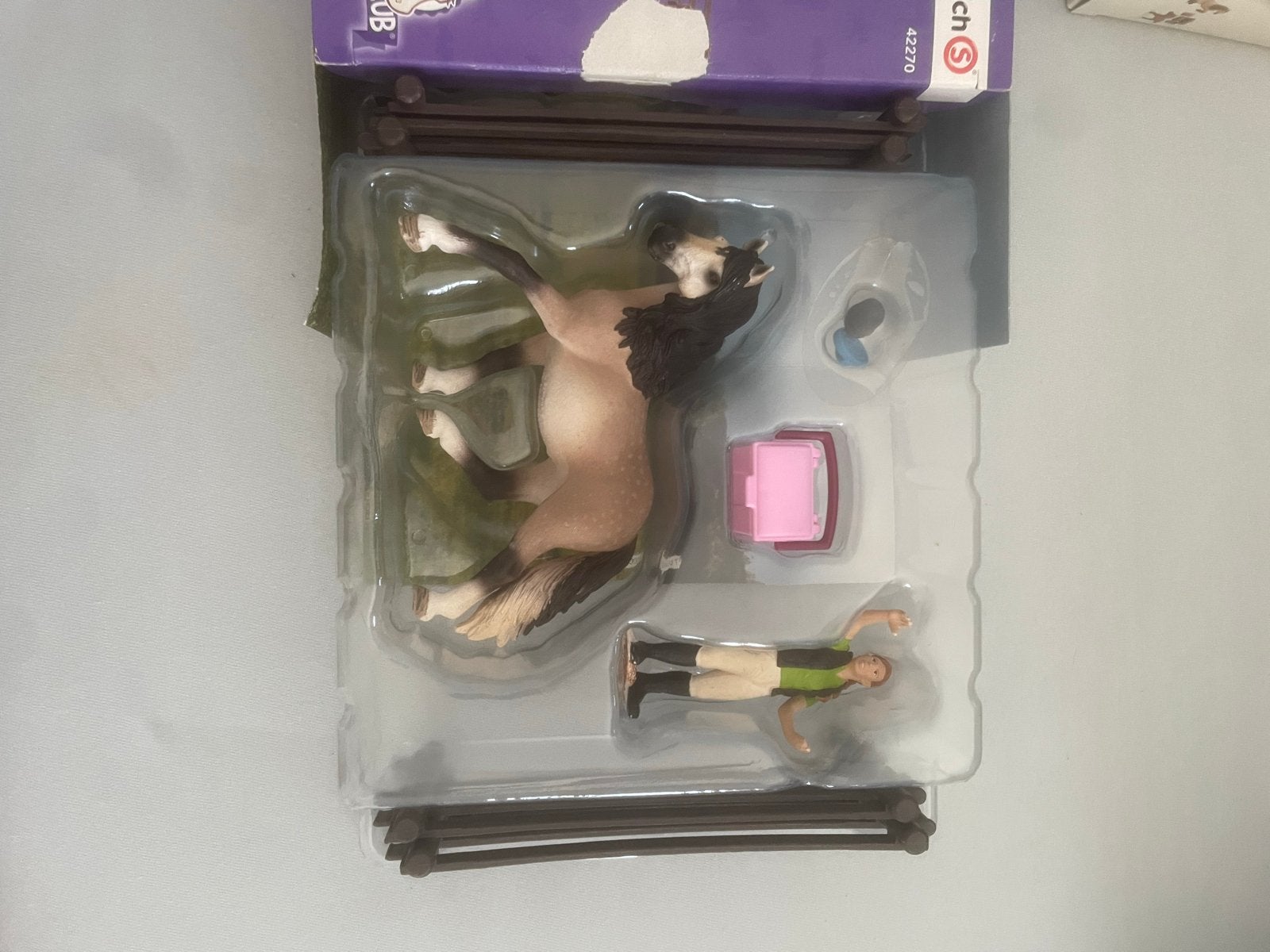 Schleich Horse Club Paard met ruiter en accessoires, Ophalen of Verzenden, Zo goed als nieuw