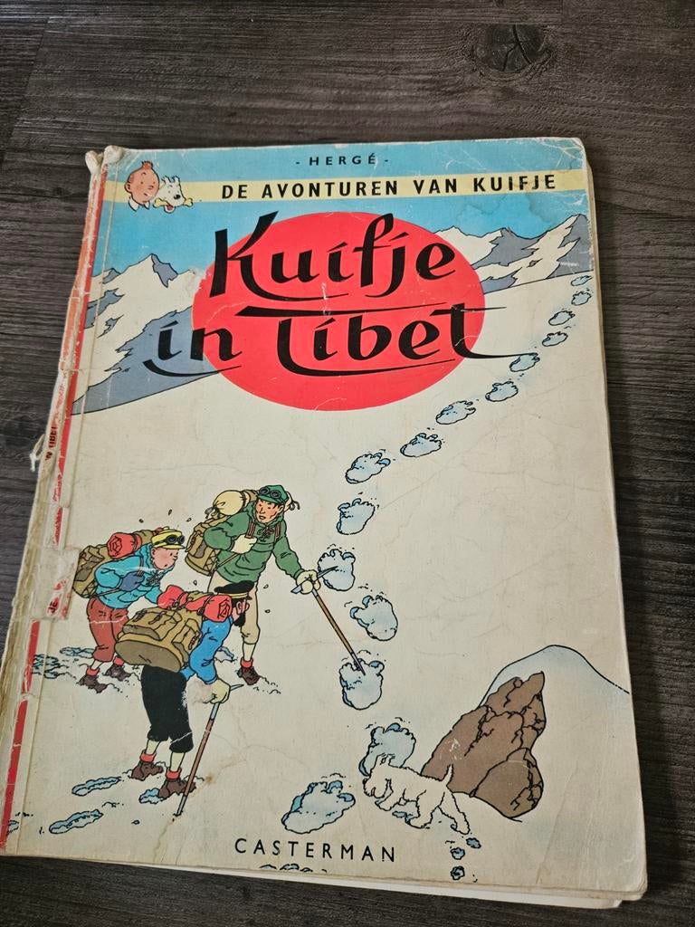 Kuifje stripboeken: Kuifje in Tibet, Kuifje in Afrika, Boeken, Meerdere stripboeken, Ophalen of Verzenden, Gelezen, Hergé