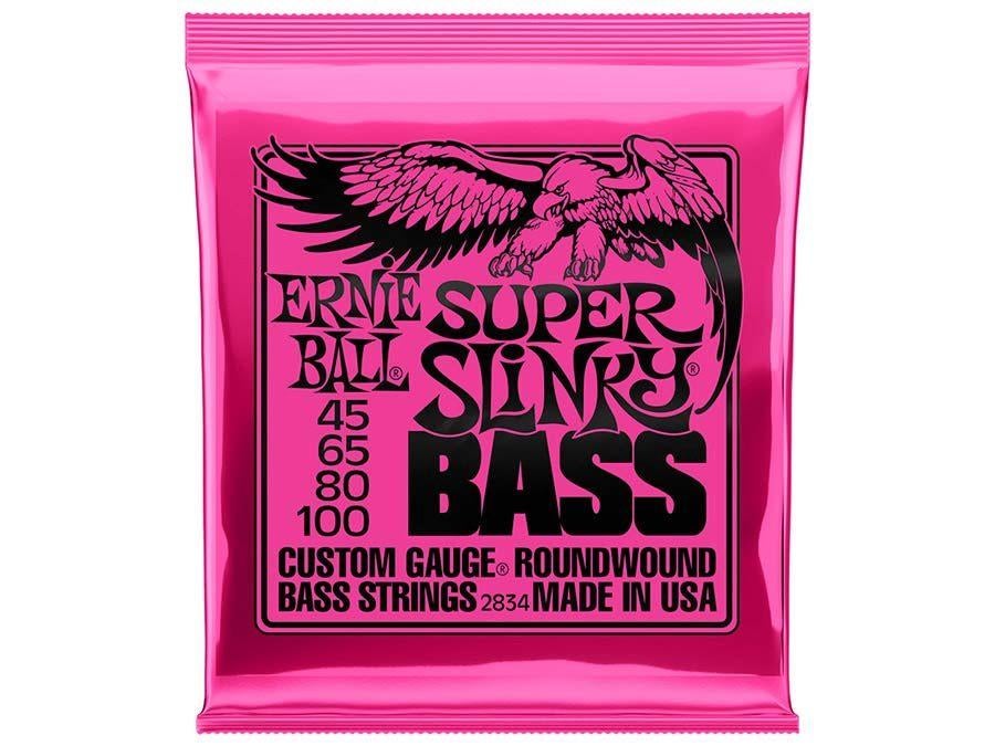 Ernie Ball 2834 Super Slinky Bassnaren (45-100), Muziek en Instrumenten, Instrumenten | Toebehoren, Nieuw, Elektrische basgitaar