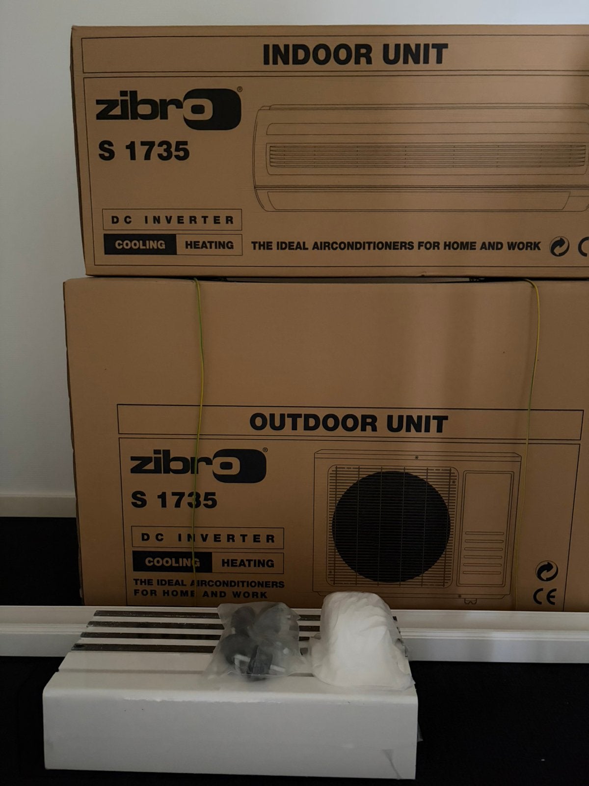 Zibro S1735 airco single split DC inverter NIEUW in doos, Ophalen, Koelen en Ontvochtigen, 3 snelheden of meer, Zo goed als nieuw
