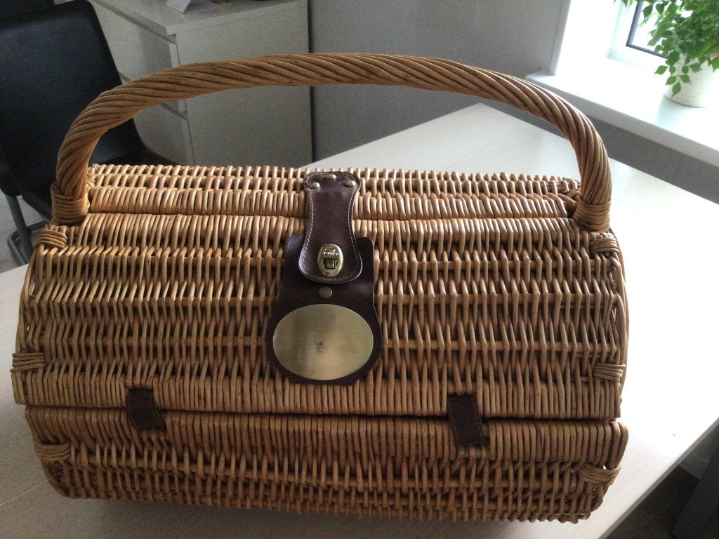 Picknickmand incl 4 persoons servies en bestek, Ophalen, Nieuw