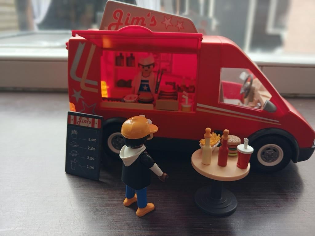Playmobil frietkraam  / foodtruck 5632 compleet, Ophalen of Verzenden, Zo goed als nieuw