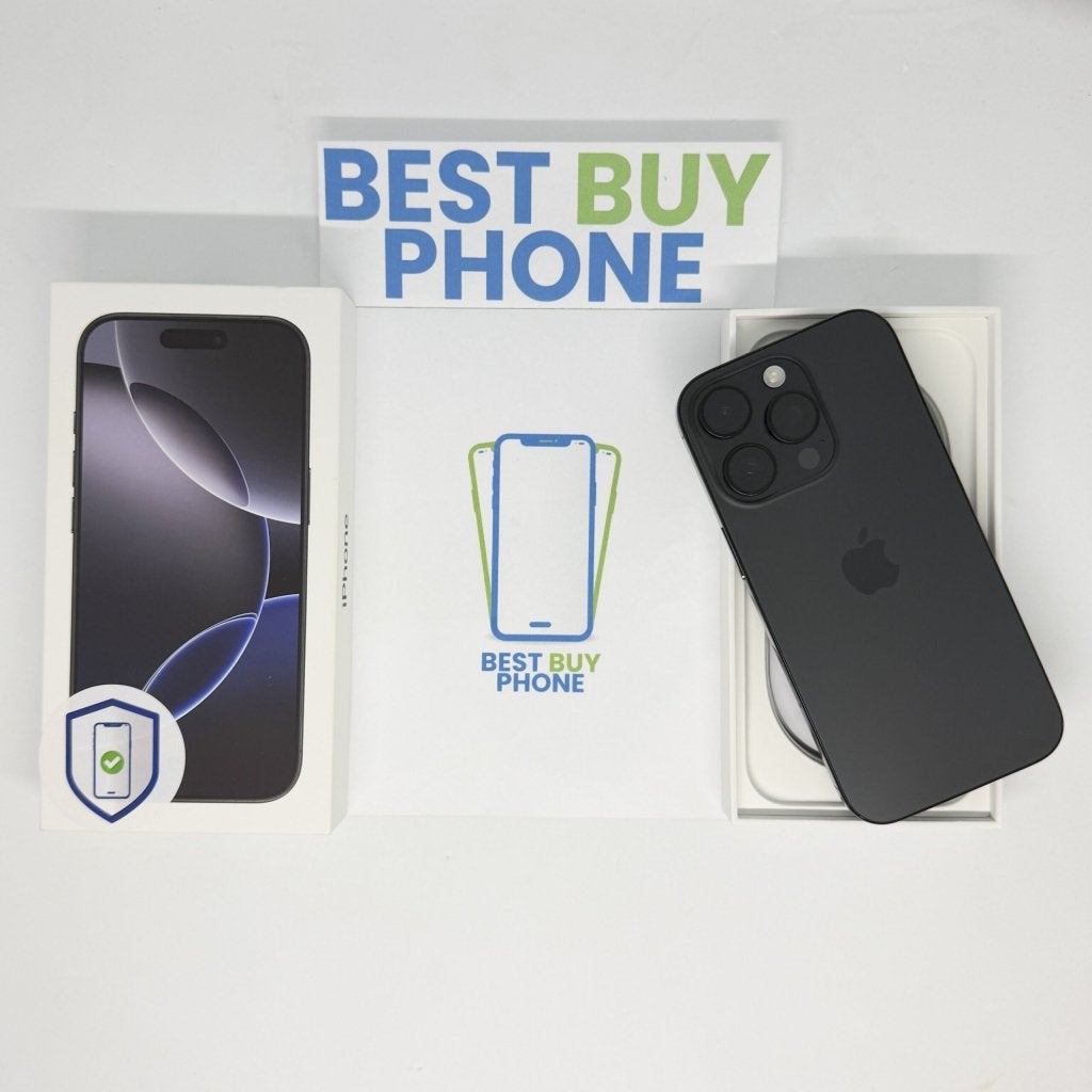 Foto 2 van iPhone 16 Pro 256GB zwart /krasvrij glas /90% batt /garantie