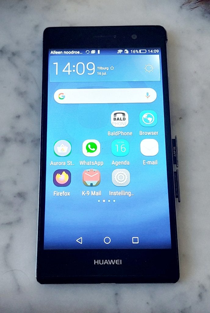 Huawei P7-L10 16 Gb 13Mp camera 5’’ Android 5.1, Gebruikt, Zwart, Ophalen of Verzenden, Zonder simlock