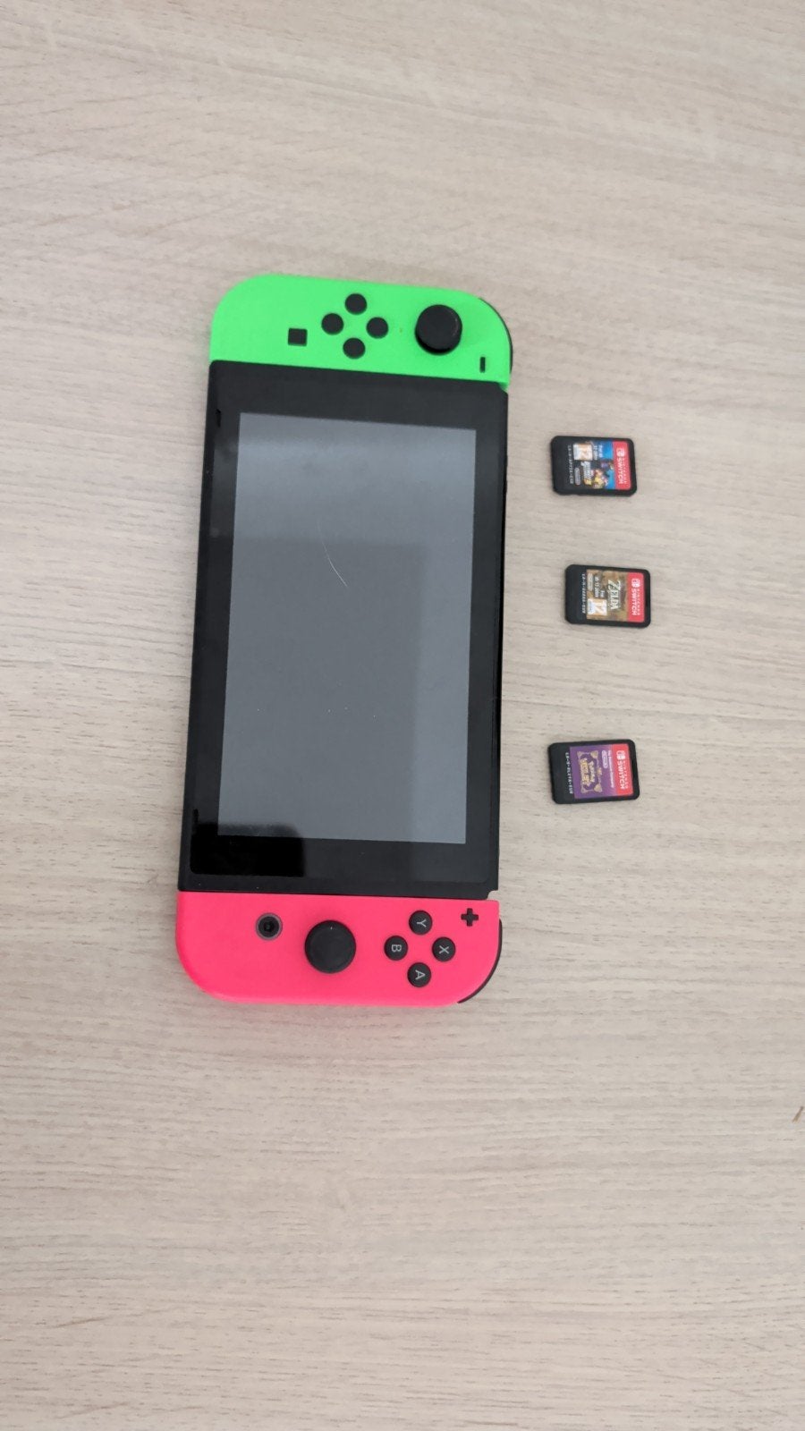 Nintendo Switch met 3 games (Zelda, Marvel, Pokémon), Spelcomputers en Games, Spelcomputers | Nintendo Switch, Met games, Met 2 controllers