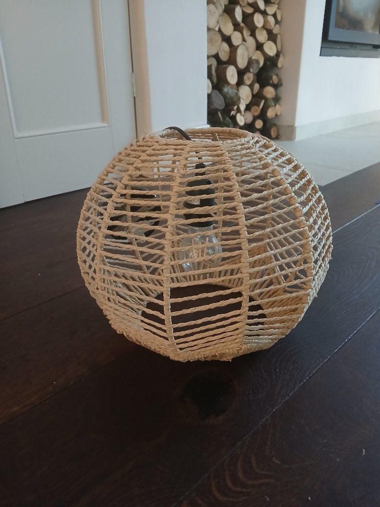 Hanglamp rotan (hanglamp Hesus van de Kwantum), Ophalen, Zo goed als nieuw, Overige materialen