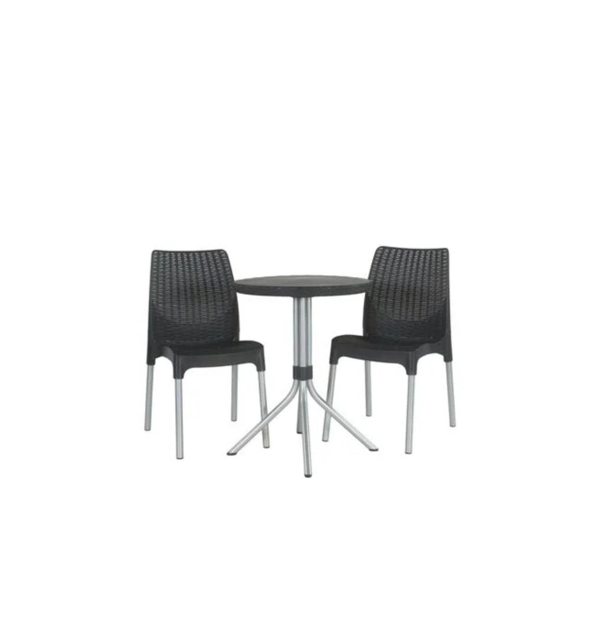 Keter Bistroset Chelsea grafietkleurig, nieuw in doos, Huis en Inrichting, Ophalen of Verzenden, Nieuw, Metaal