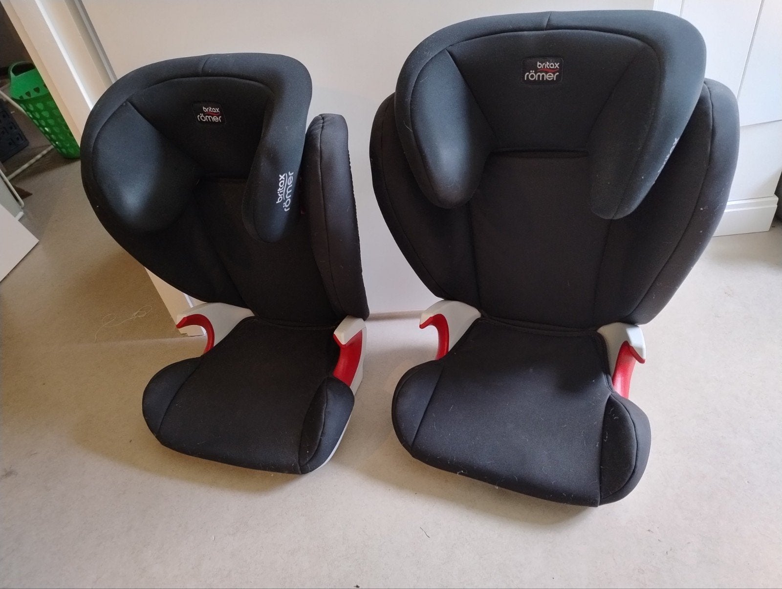 2x Britax Römer KID II autostoel 15-36 kg zwart, Ophalen, Romer, 15 t/m 36 kg, Zijbescherming