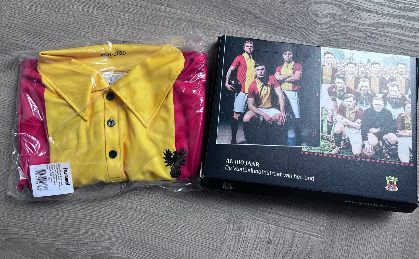 Go Ahead Eagles retro shirt 100 jaar Vetkampstraat XXL, Ophalen of Verzenden, Zo goed als nieuw, Overige binnenlandse clubs, Shirt